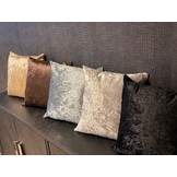 Kussen Belmond - 45 cm - velours zwart