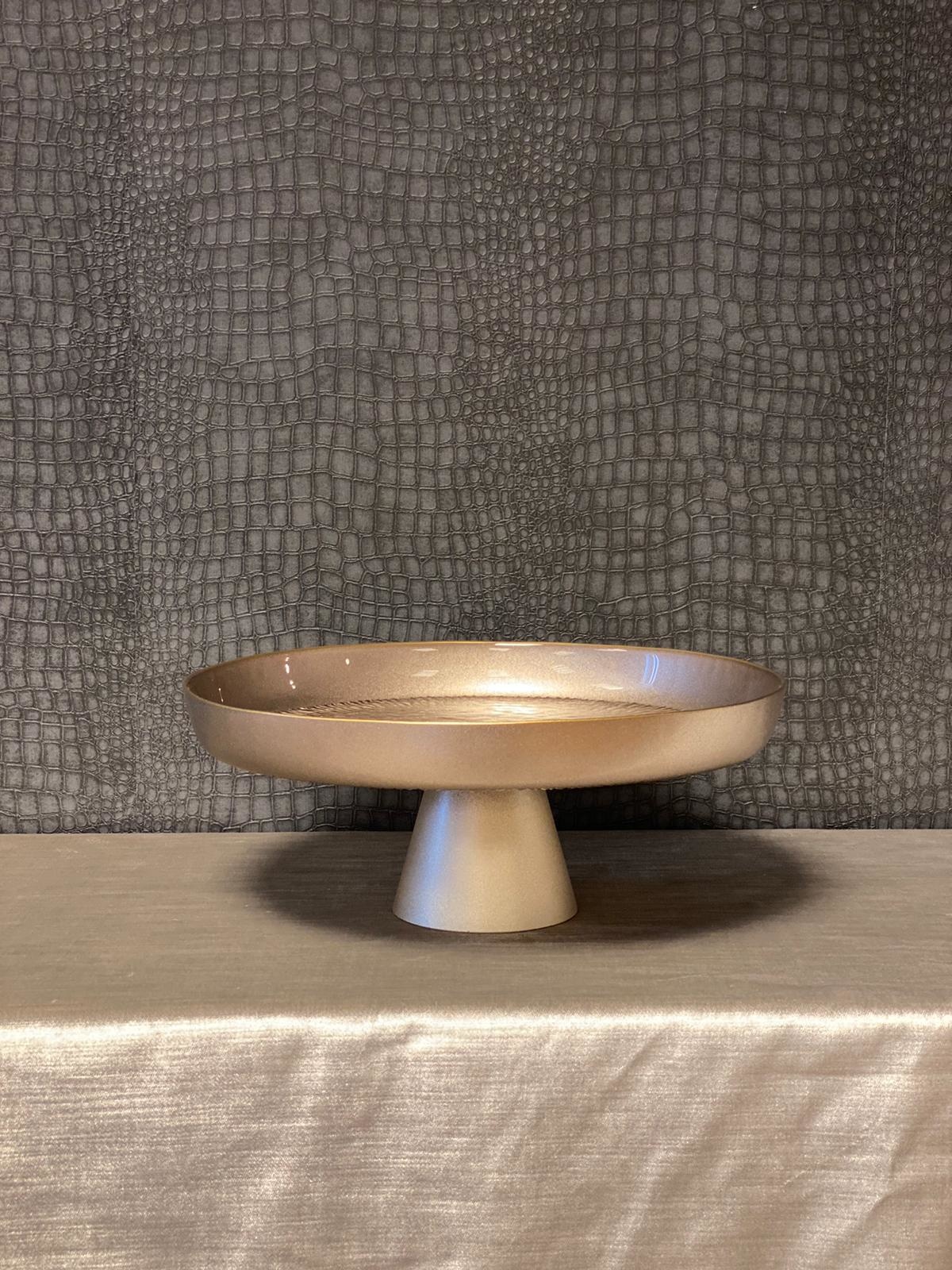 Gebaksschaal Duomo taupe - 35 cm