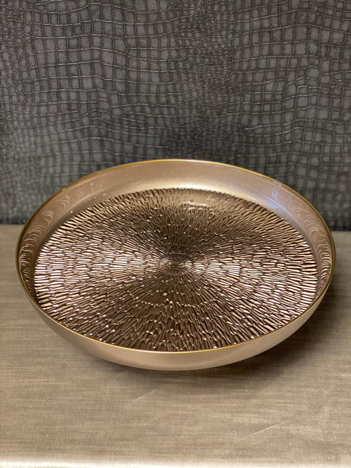 Gebaksschaal Duomo taupe - 35 cm