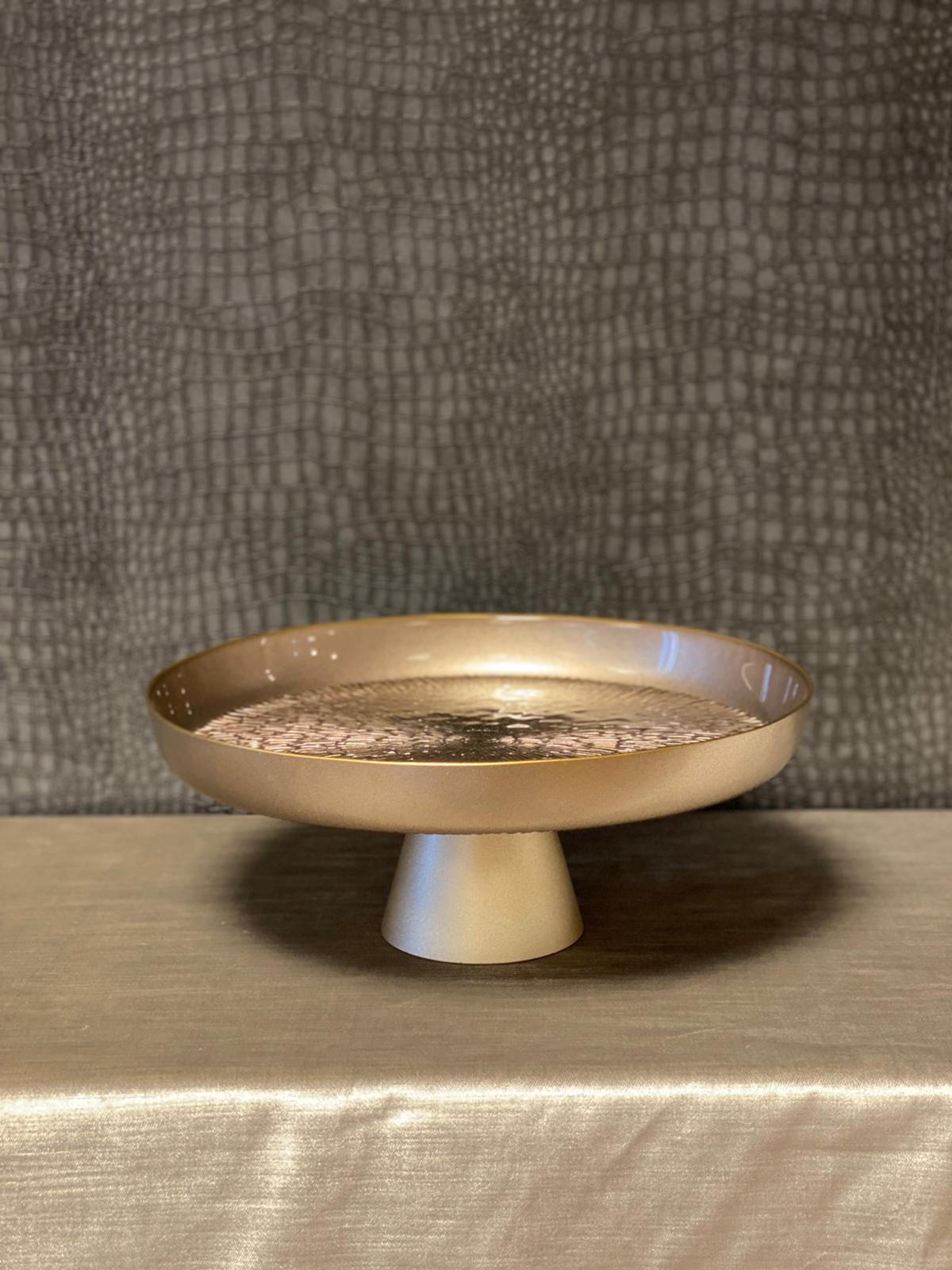 Gebaksschaal Duomo taupe - 35 cm