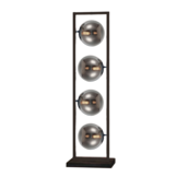 Industriële vloerlamp Illusion Smoking glass