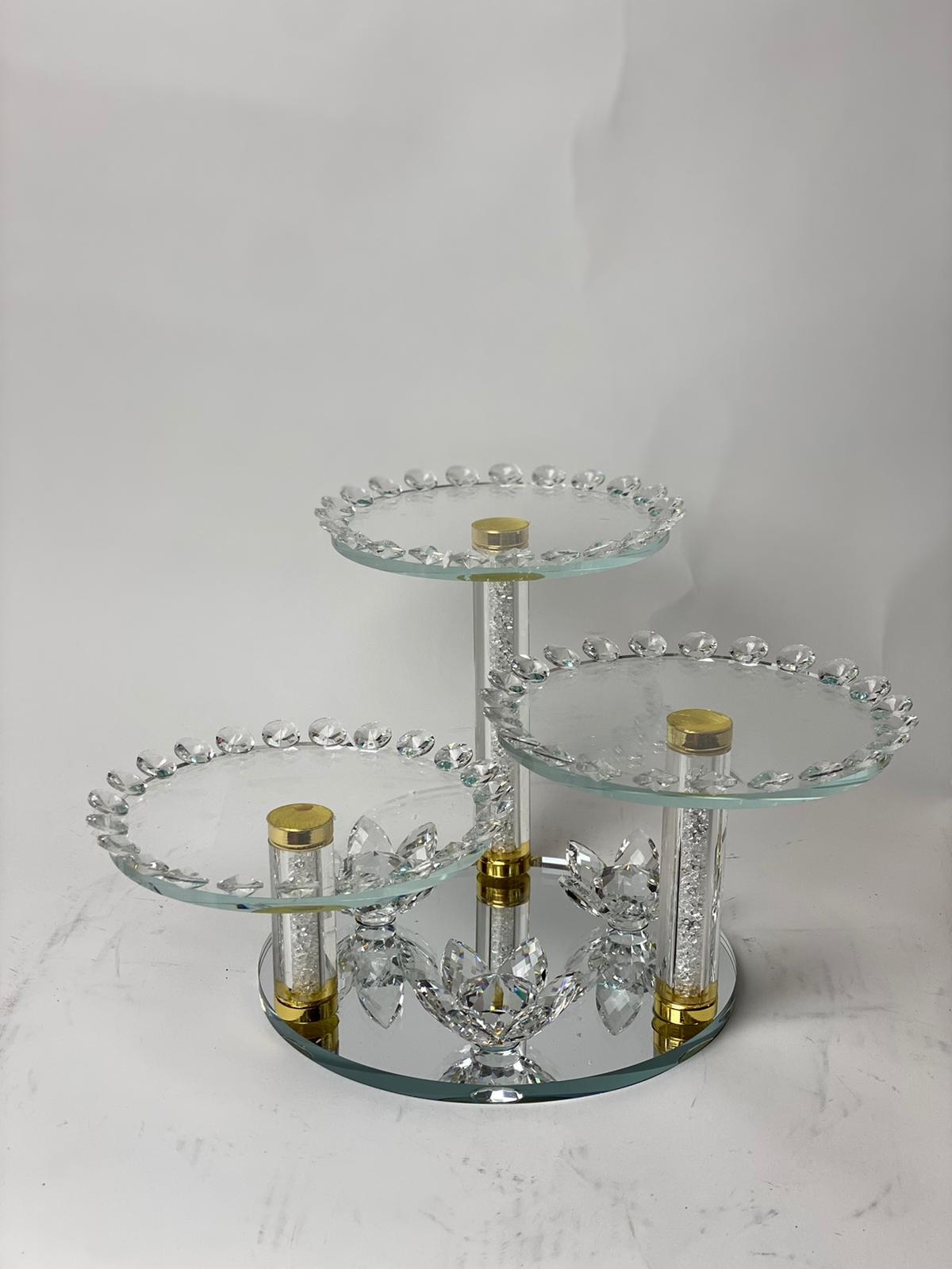 Etagère Imperial - 4 delig - incl suikerpotten - Goud