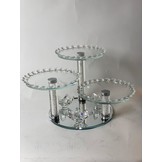 Etagère Imperial - 4 delig - incl suikerpotten - zilver