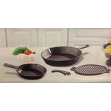 Gietijzeren pannenset 3-delig