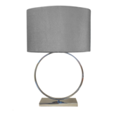 Tafellamp Ring  - Zilver incl. kap