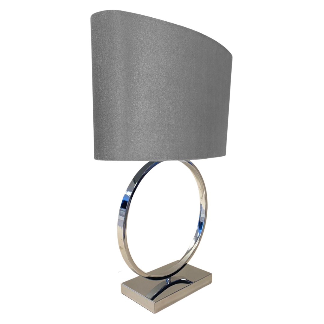 Tafellamp Ring  - Zilver incl. kap