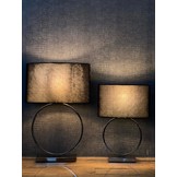 Tafellamp Ring  - Antraciet incl. kap