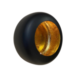 Wandkandelaar Marrakech Zwart/goud - set van 3