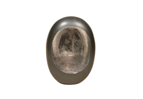 Egg Windlicht Zilver - Small