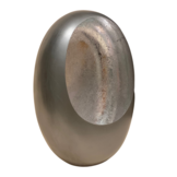 Egg Windlicht Zilver - Large