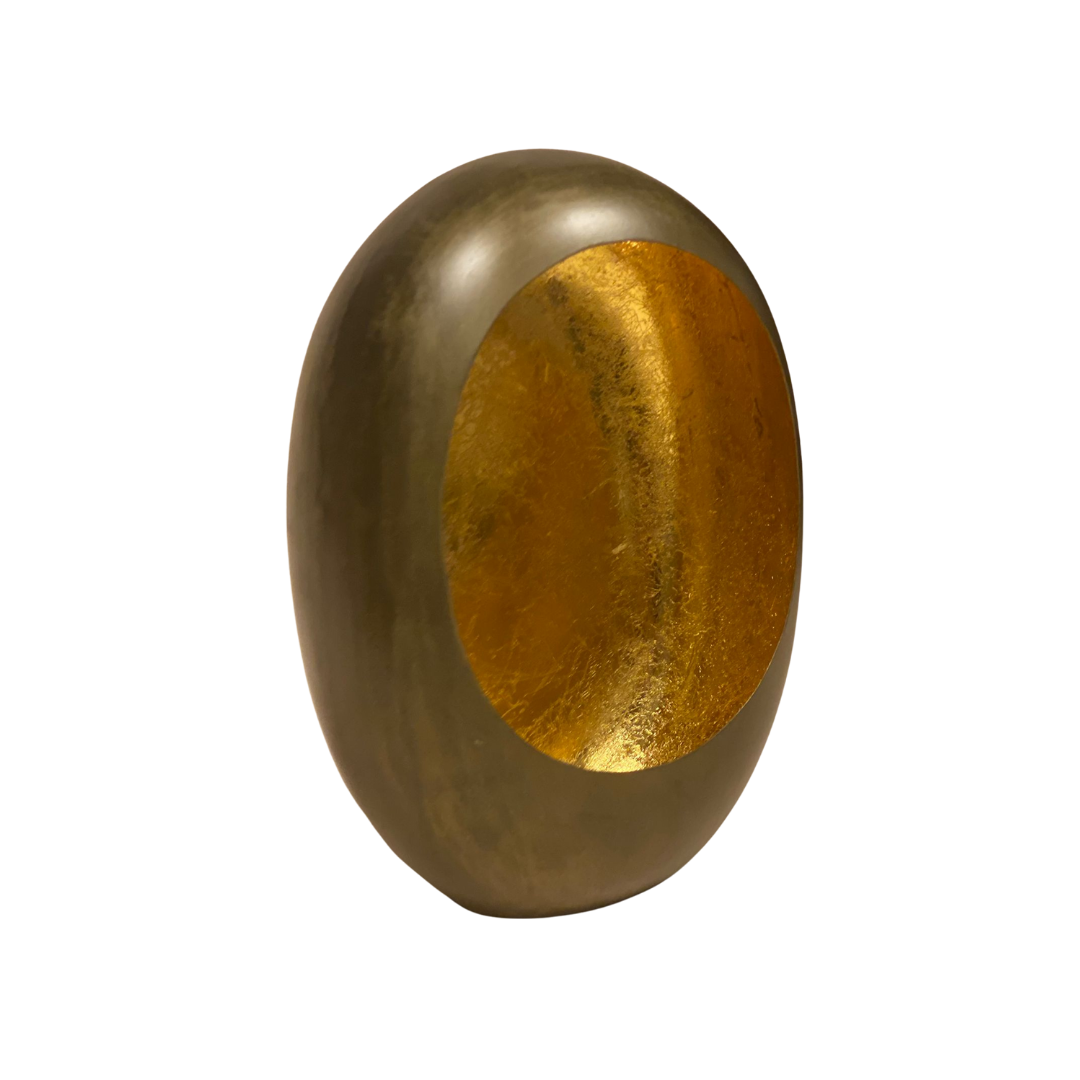 Egg Windlicht Goud - Small