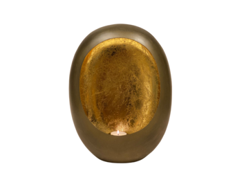 Egg Windlicht Goud - Medium