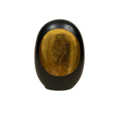 Egg Windlicht Zwart/Goud - Extra Small