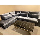 Hoekbank Kensington Blauwgrijs Velvet