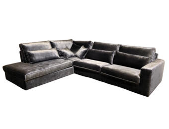 Hoekbank Kensington Blauwgrijs Velvet