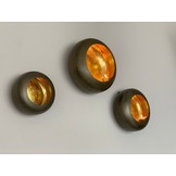 Wandkandelaar Marrakech Goud - set van 3