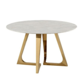 Eettafel Royal rond 130Ø - Goud