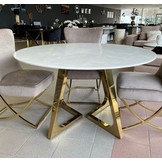 Eettafel Royal rond 130Ø - Goud