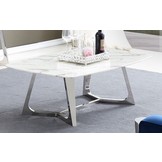 Salontafel Royal rechthoekig 130 x 70 - Zilver