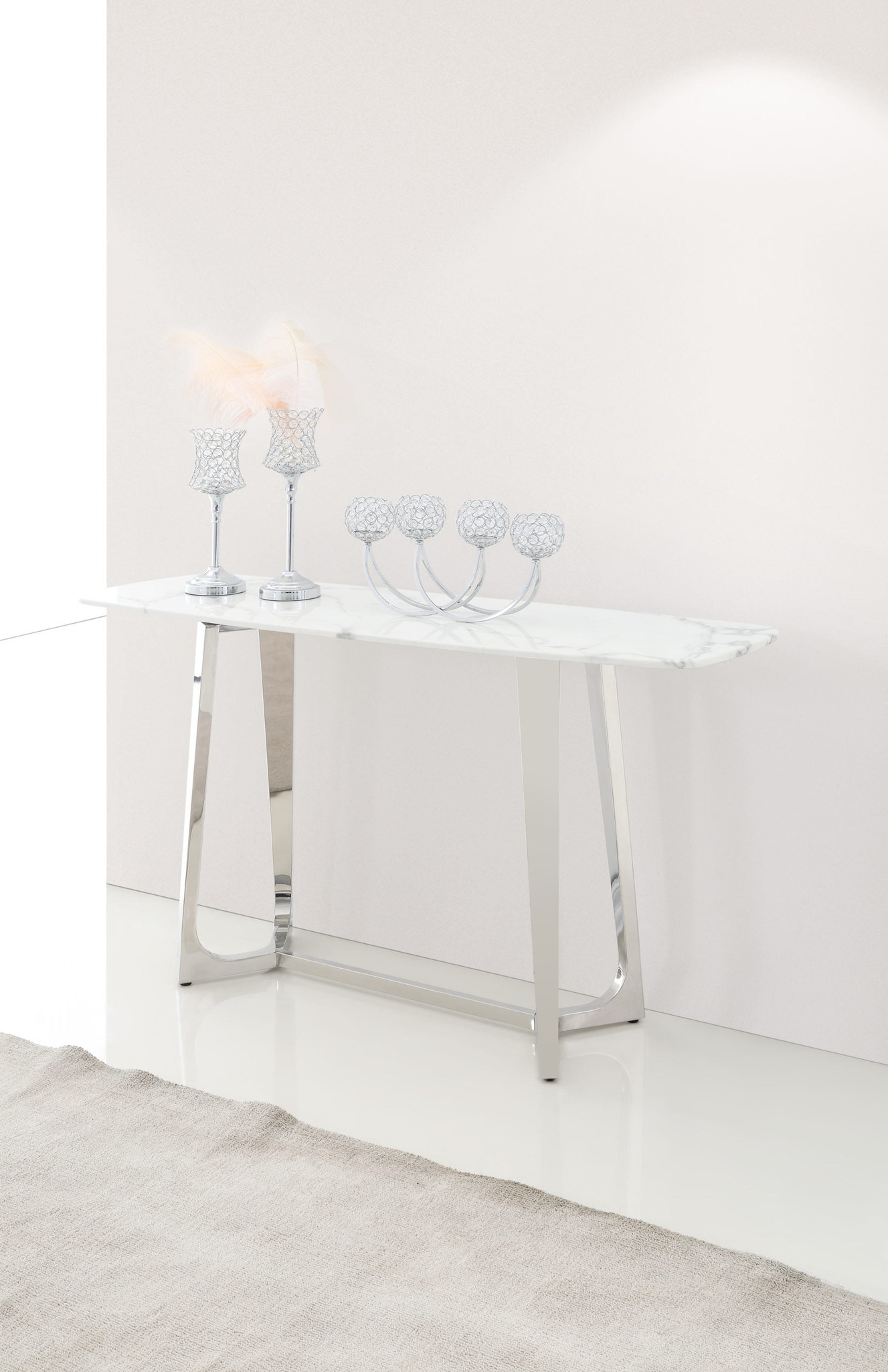 Sidetable Royal 150  x 45 x 80 - Zilver