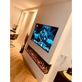 Elektrische Sfeerhaard Fiamme - 3 zijdig - inbouwhaard / cinewall haard