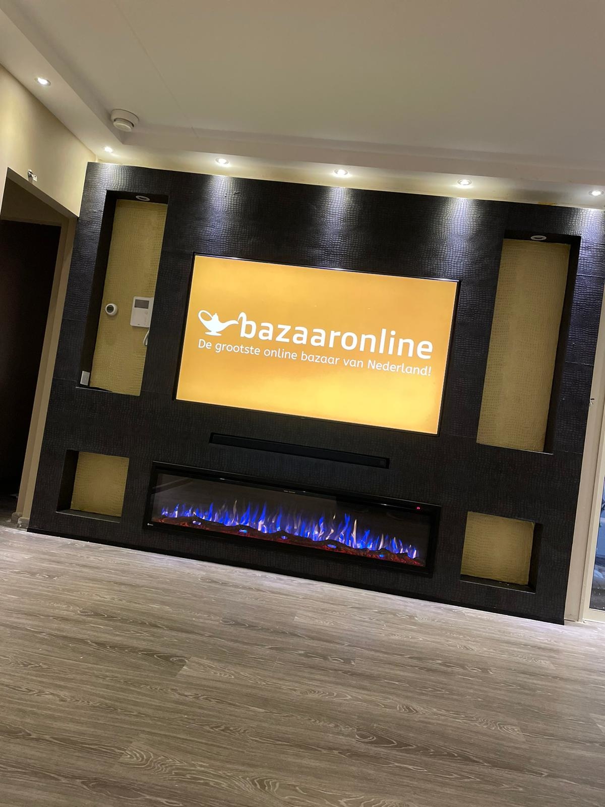 Elektrische Sfeerhaard  Floges - inbouwhaard/cinewall haard