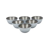 Bricard kommetjes set van 6 - Ø11 cm - wit/taupe