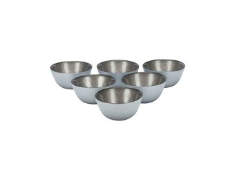 Bricard kommetjes set van 6 - Ø11 cm - wit/taupe