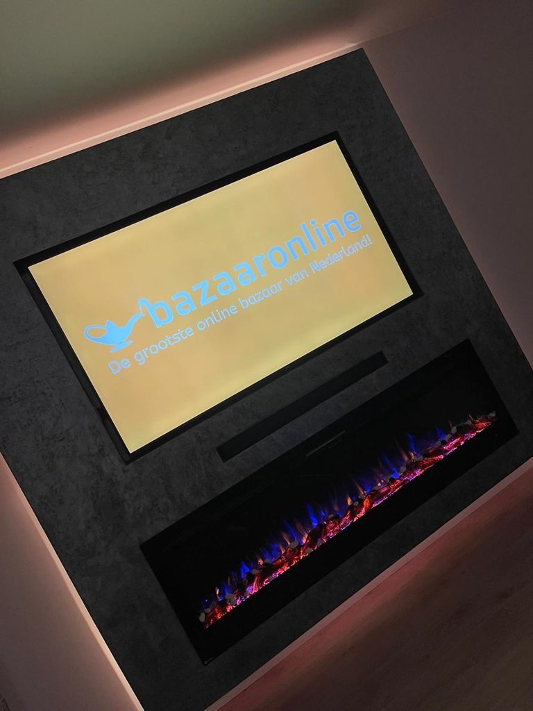 Elektrische Sfeerhaard  Floges - inbouwhaard/cinewall haard