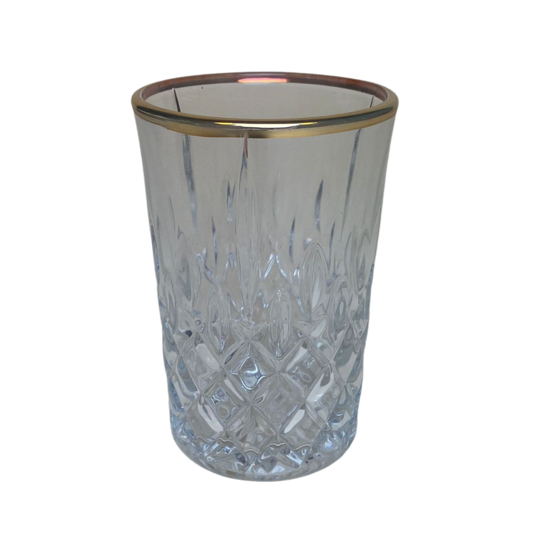 Theeglazen met gouden rand - set van 6