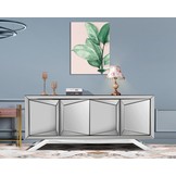 Dressoir Dublin Antraciet / Zilver