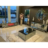 Dressoir Dublin Antraciet / Zilver