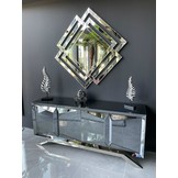 Dressoir Dublin Antraciet / Zilver