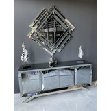 Dressoir Dublin Antraciet / Zilver