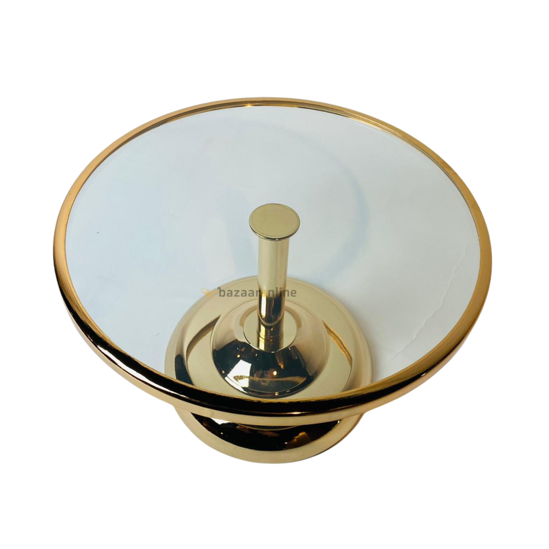 Elegance Taartplateau op voet - groot  - Goud