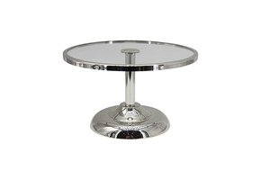 Elegance Taartplateau op voet - klein  - Zilver
