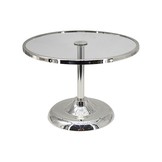 Elegance Taartplateau op voet - groot  - Zilver