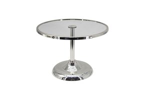 Elegance Taartplateau op voet - groot  - Zilver