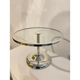 Elegance Taartplateau op voet - groot  - Zilver