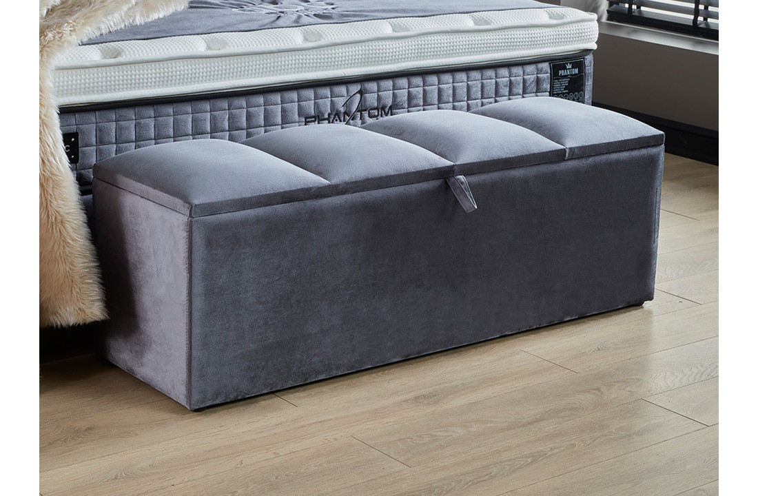 Boxspring Phantom Grijs incl. matras