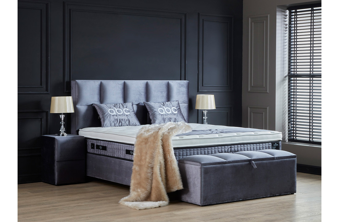 Boxspring Phantom Grijs incl. matras
