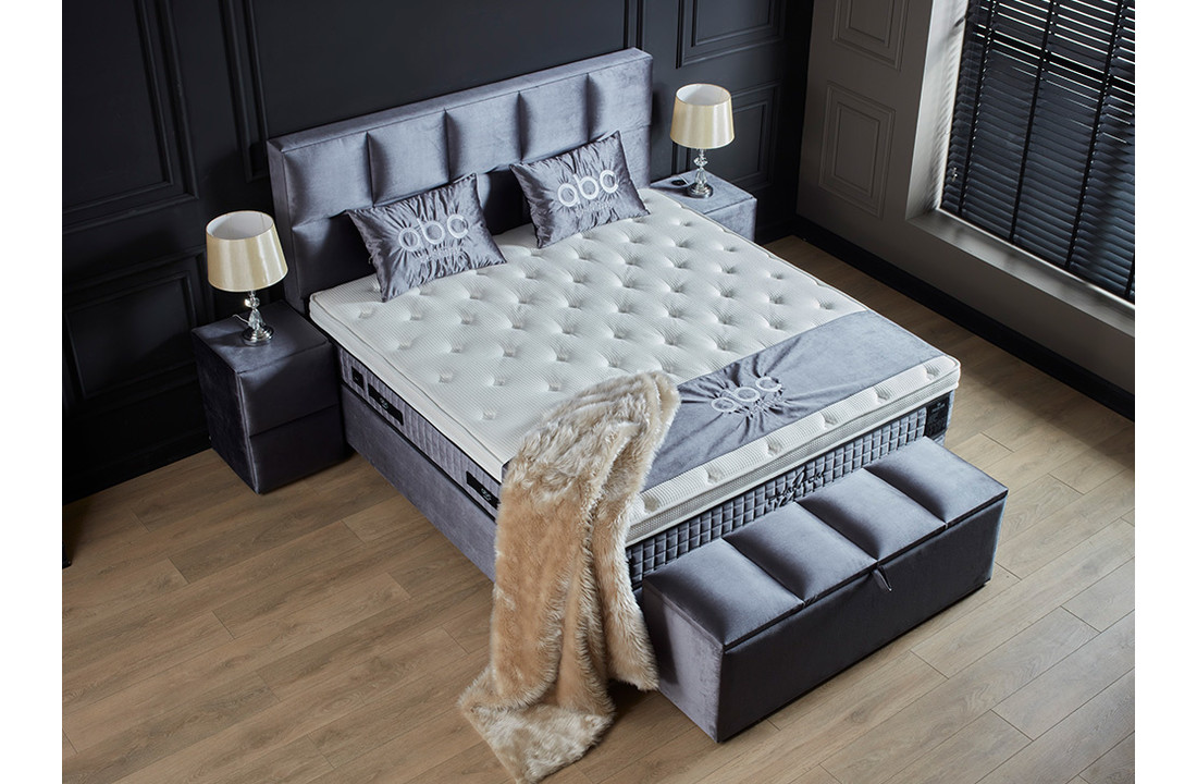 Boxspring Phantom Grijs incl. matras