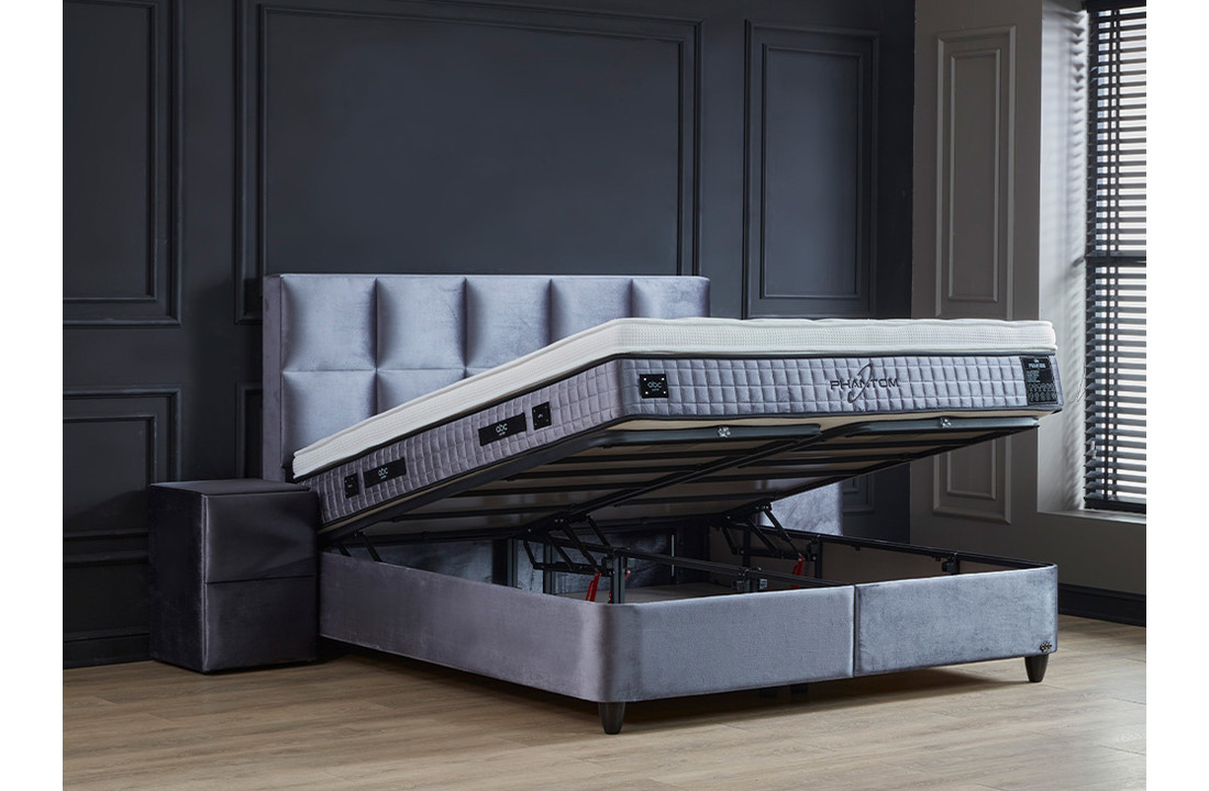 Boxspring Phantom Grijs incl. matras