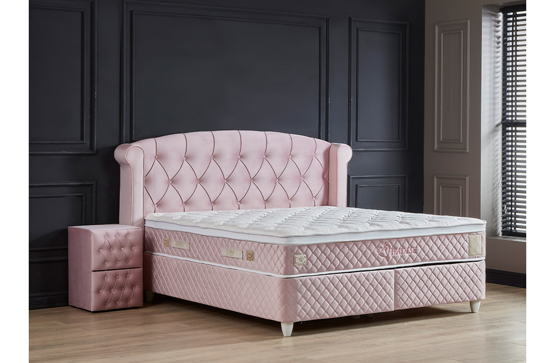 Boxspring Hadise Roze incl. matras