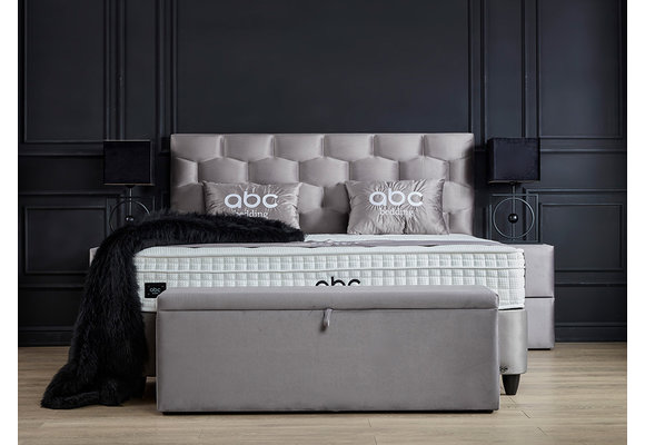 Boxspring Palermo  grijs
