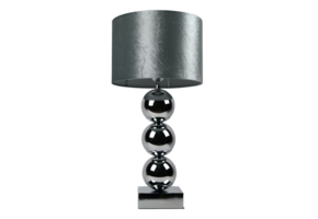 Bollamp - Zilver - Tafellamp - 3 Bollen - Vierkante Voet