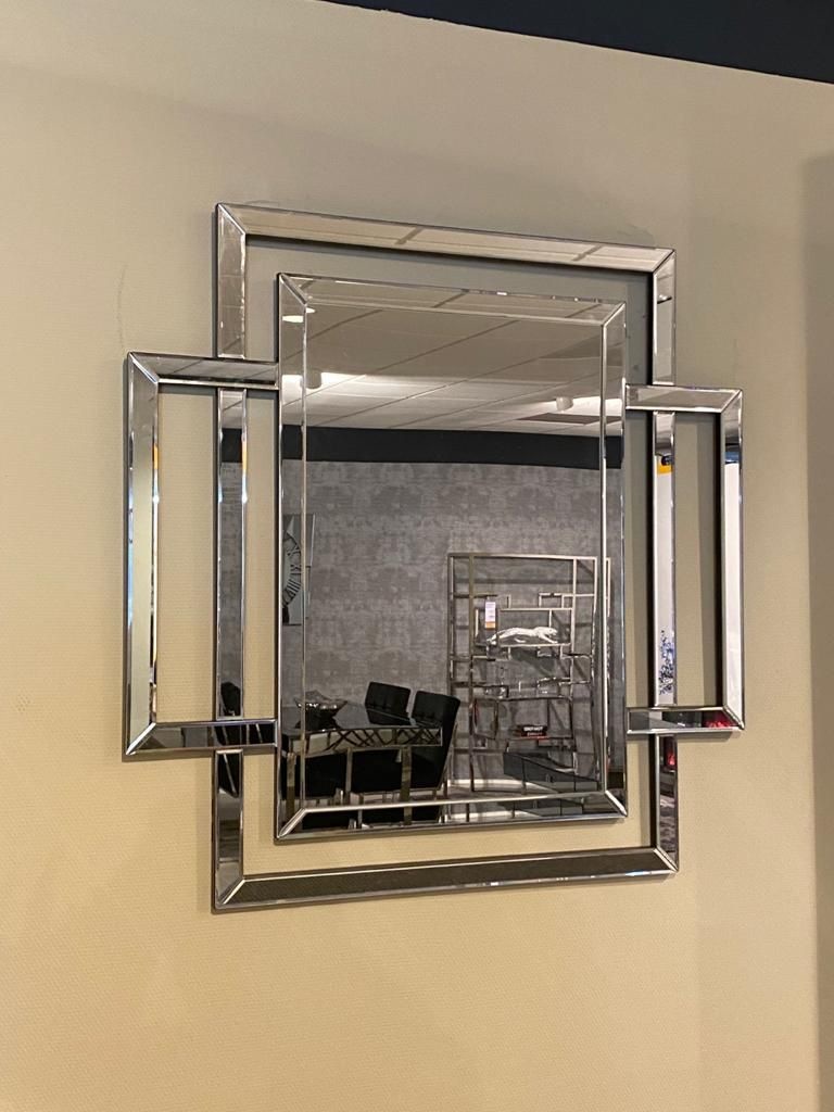 Luxury Mirror Genève 100 x 100 cm - Zilver
