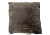 KUSSEN FLUFFY DONKERGRIJS 45x45 CM