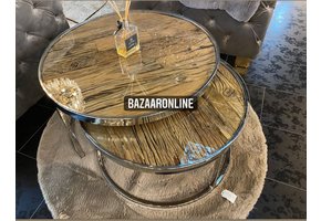 Salontafel Doblo Sleeperwood Icl. glasplaten