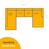 Hoekbank Canapé Antraciet - met slaap- & opbergfunctie